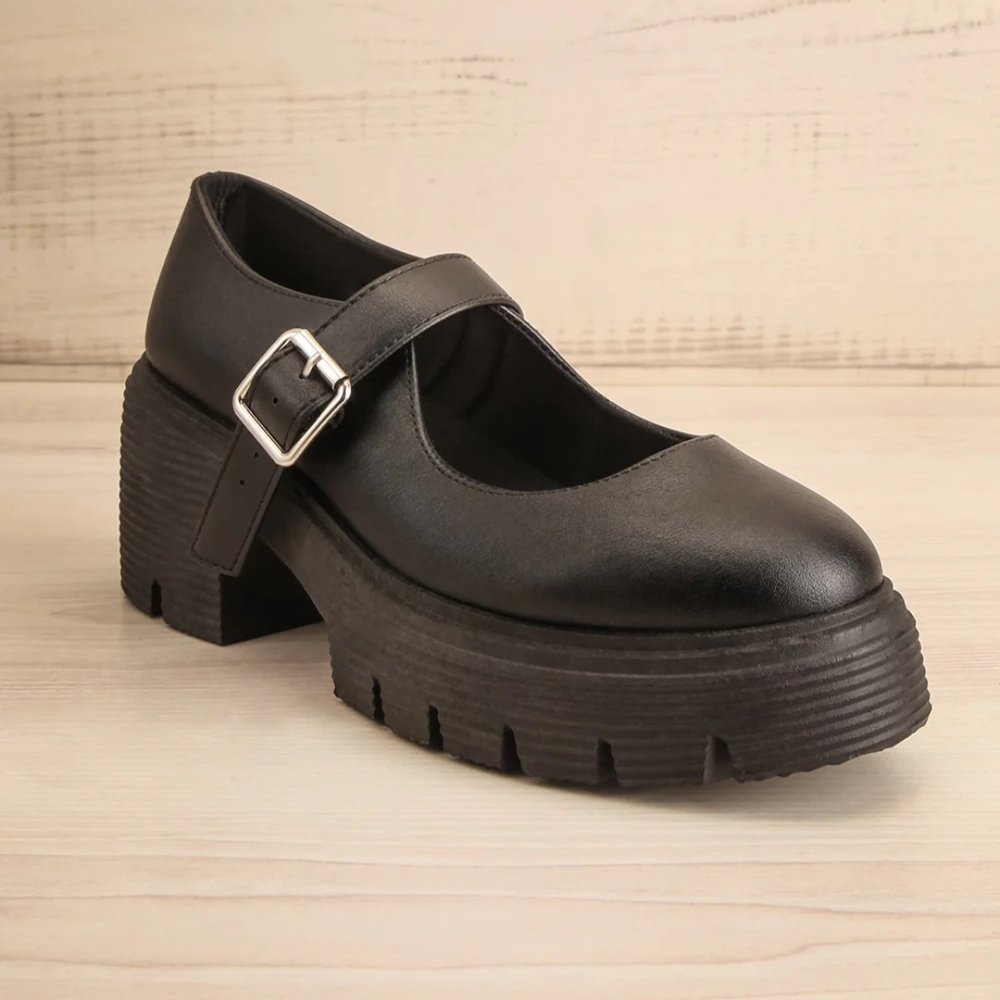 NEW Black Platform Mary Jane Shoes